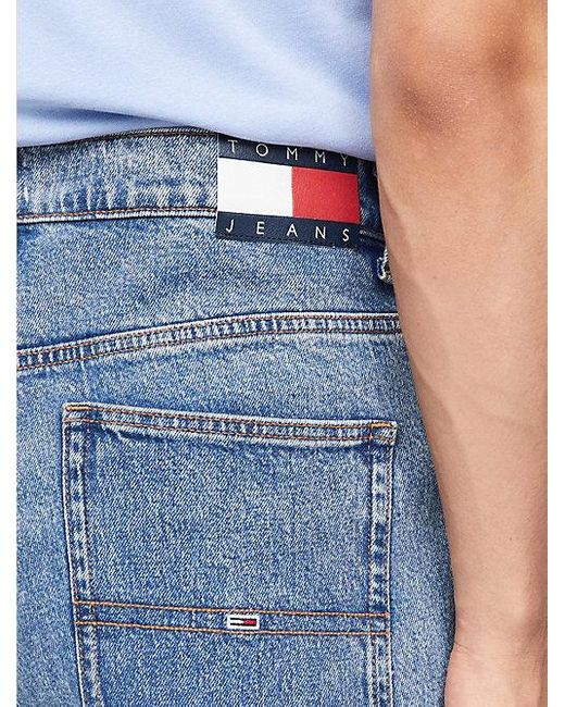 Tommy Hilfiger Aiden Dad baggy Jeans Met Mid Wash in het Blue voor heren