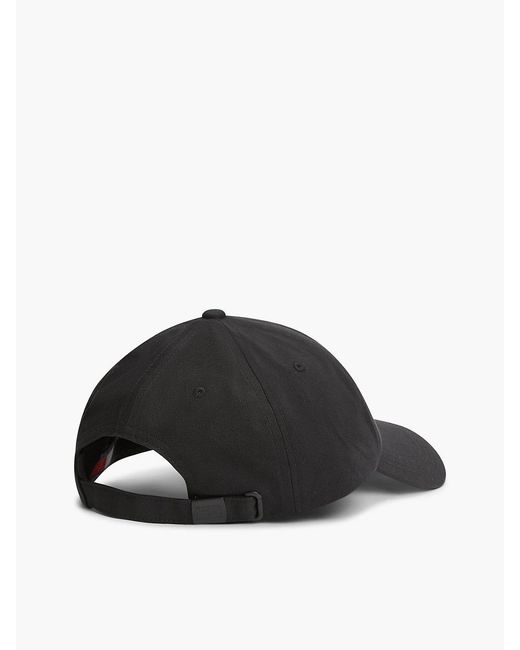 Tommy Hilfiger Black Heritage Logo Baseball Cap for men