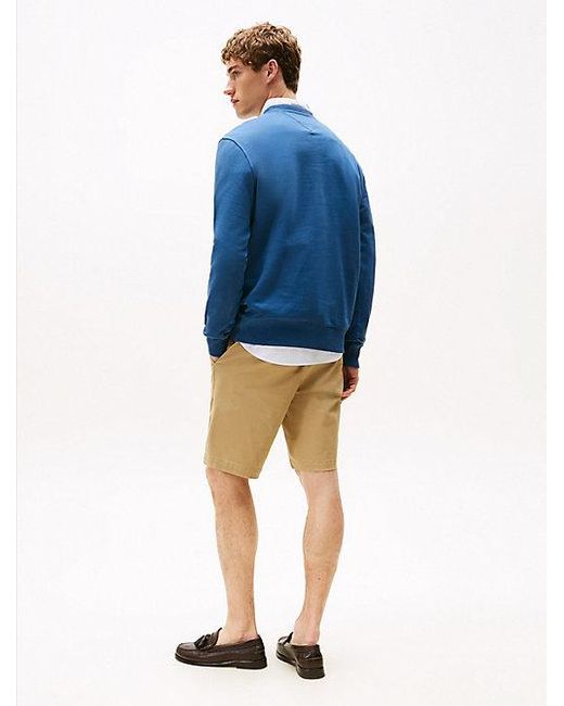 Sudadera De Felpa Con Logo Bordado Tommy Hilfiger de hombre de color Blue