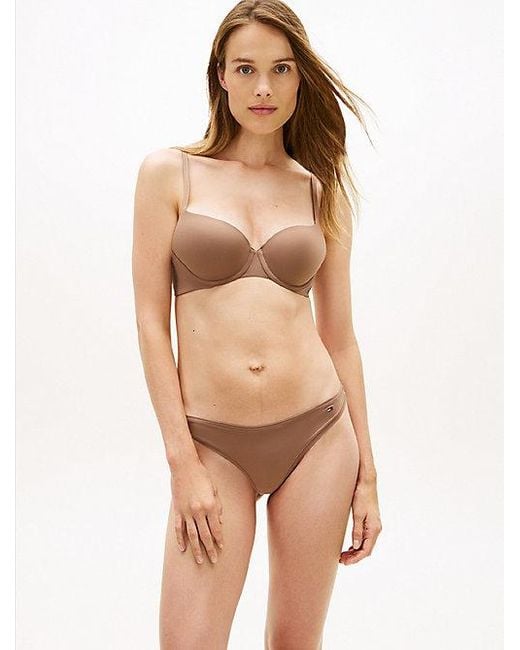 Tommy Hilfiger Essential Microvezel Demi-Bh in het Natural