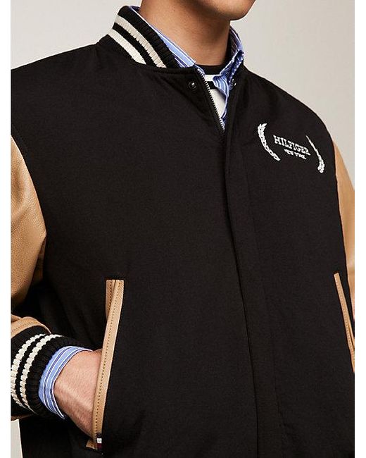 Tommy Hilfiger Varsity-Jacke mit Color Block-Design in Black für Herren