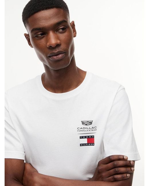 Tommy Hilfiger White Th X Cadillac Formula 1® Team Logo T-shirt for men