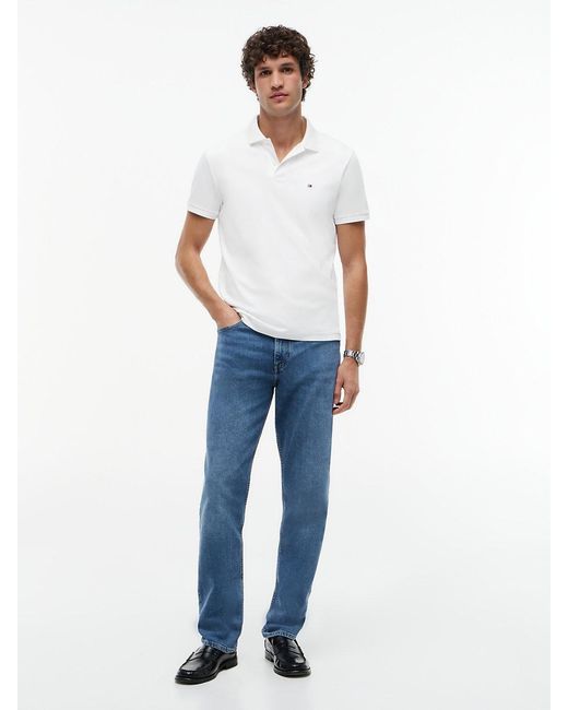 Tommy Hilfiger White Regular Fit Polo Shirt for men