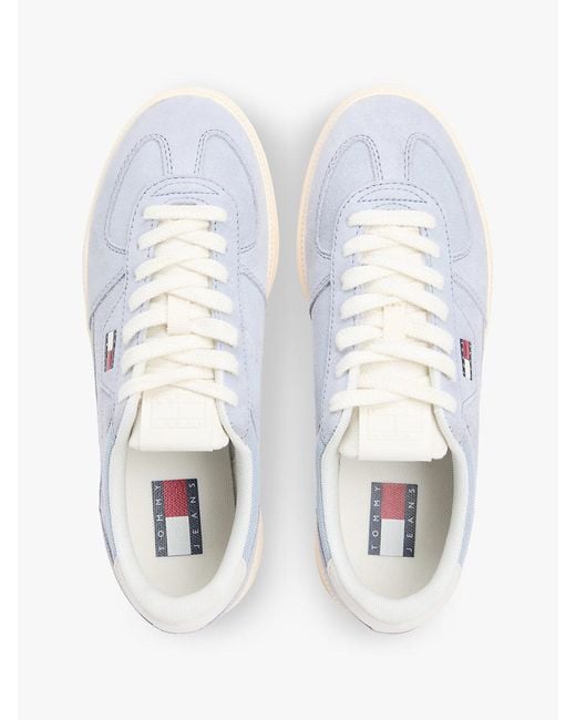Tommy Hilfiger White The Greenwich Suede Chunky Trainers