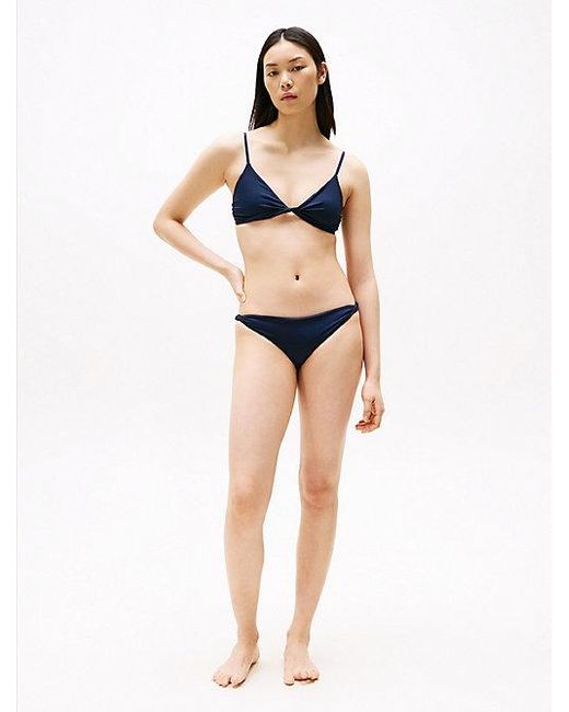 Parte Superior De Bikini De Triángulo Tommy Hilfiger de color Blue