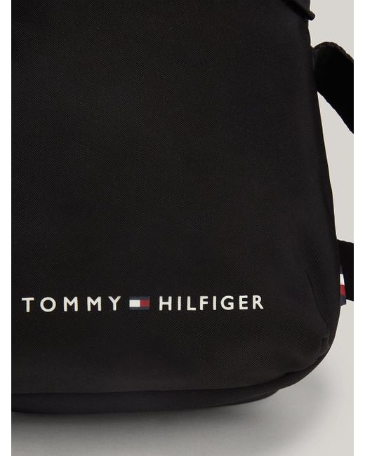 Tommy Hilfiger Black Essential Small Reporter Bag for men