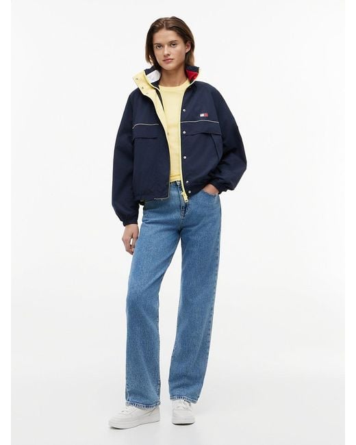 Tommy Hilfiger Blue Water Resistant Oversized Regatta Windbreaker