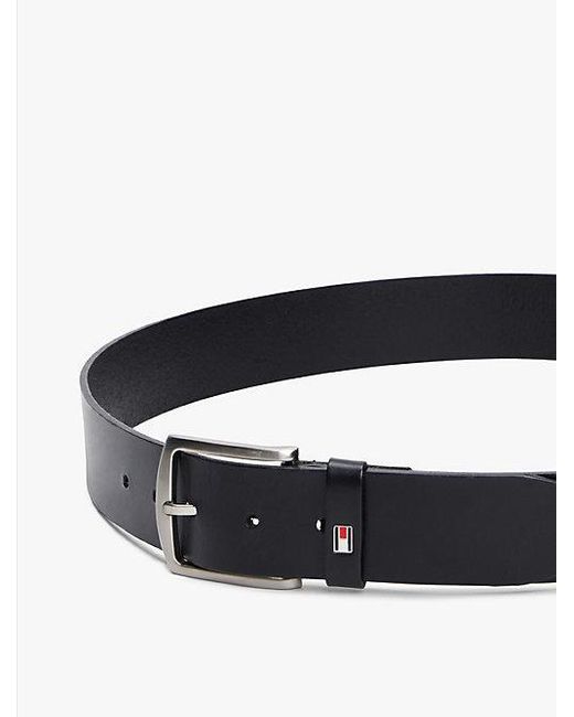 Cinturón Denton De Piel Con Logo Tommy Hilfiger de hombre de color Blue