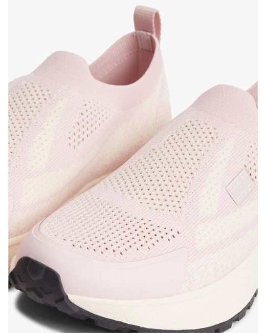Tommy Hilfiger Natural Logo Knit Cleat Slip-On Trainers