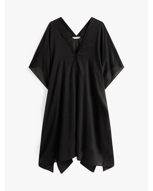 Tommy Hilfiger Black Cover-up Beach Kaftan