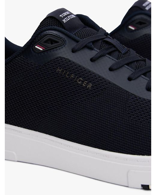 Tommy Hilfiger Blue Signature Knit Trainers for men