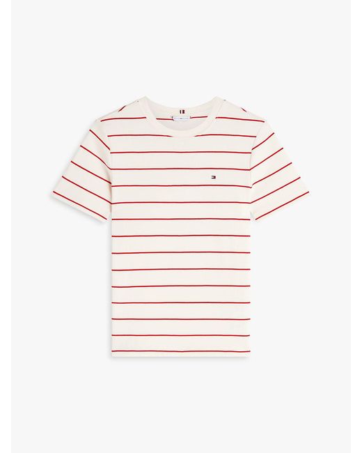 Tommy Hilfiger White Slim Crew Neck T-Shirt