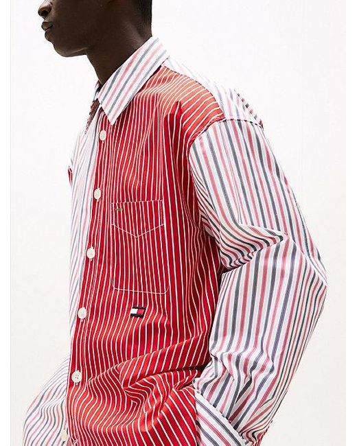 Tommy Hilfiger The Runway Collection Oversized Fit Hemd in Red für Herren