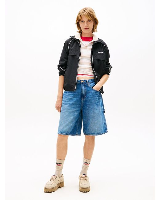 Tommy Hilfiger Black Water Repellent Piping Track Jacket