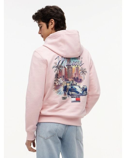 Tommy Hilfiger Pink Th X Cadillac Formula 1 Team Miami Hoody for men