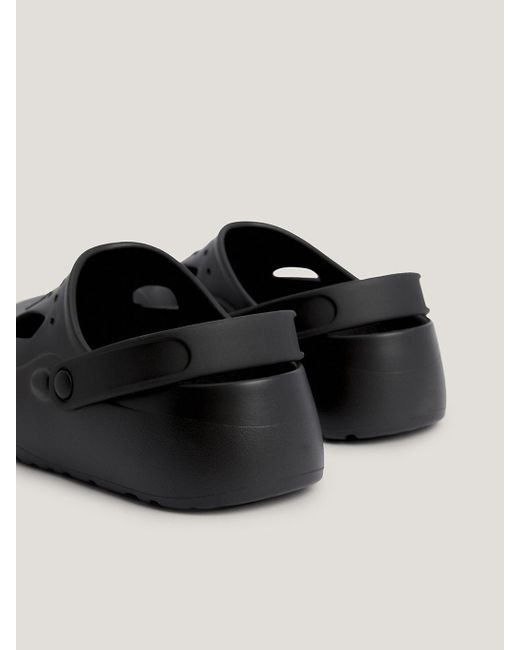 Mules fourr es badge ton sur ton Tommy Hilfiger pour homme en