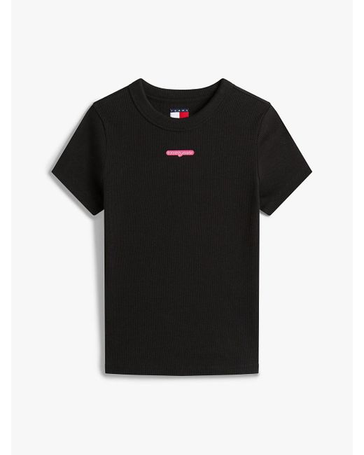 Tommy Hilfiger White Logo Slim T-shirt