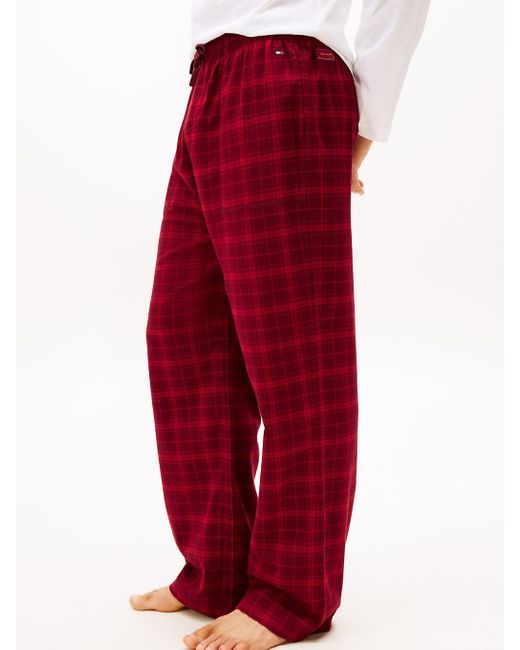 Pantaloni Del Pigiama Essential di Tommy Hilfiger in Red da Uomo