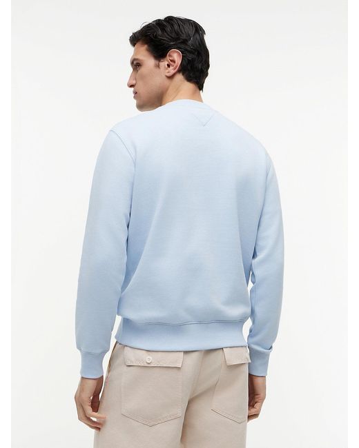 Tommy Hilfiger Blue Terry Crew Neck Sweatshirt for men
