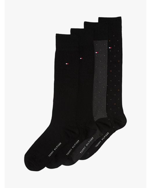 Confezione Regalo 4 Pack Calzini di Tommy Hilfiger in Black da Uomo
