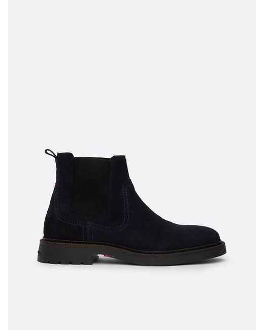 Tommy Hilfiger Black 's Comfort Elegant Chelsea Boots for men