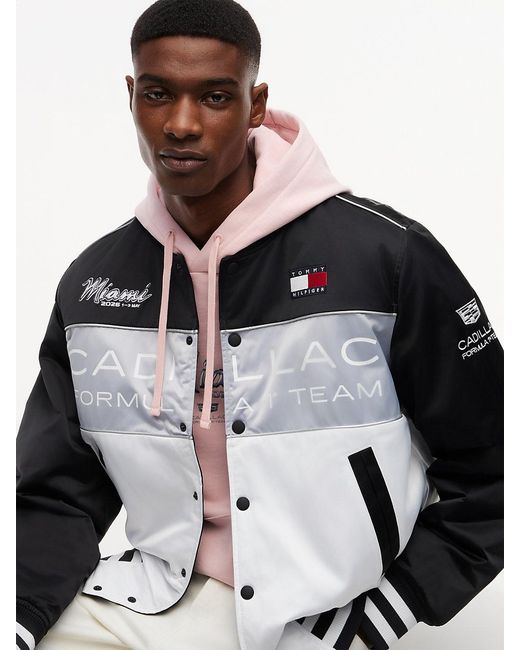 Tommy Hilfiger Multicolor Th X Cadillac Formula 1 Team Miami Varsity Jacket