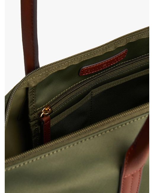 Borsa Tote Con Monogramma Th di Tommy Hilfiger in Green