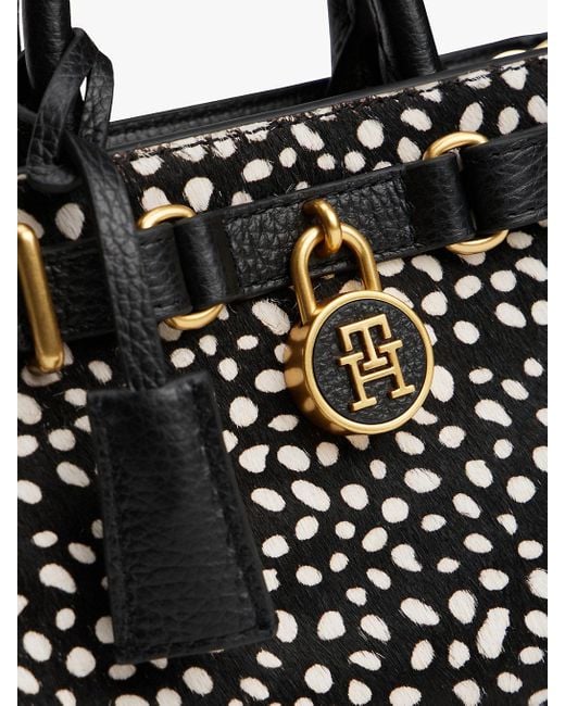 Cabas The American Icon À Motif Peau De Daim Tommy Hilfiger en coloris Black