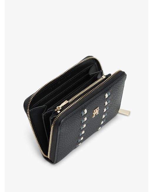 Tommy Hilfiger Black Hilfiger Icon Th Monogram Zip-Around Wallet
