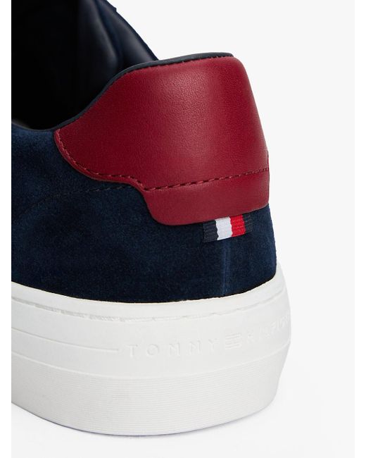 Baskets En Daim À Semelle Cuvette Tommy Hilfiger pour homme en coloris Blue