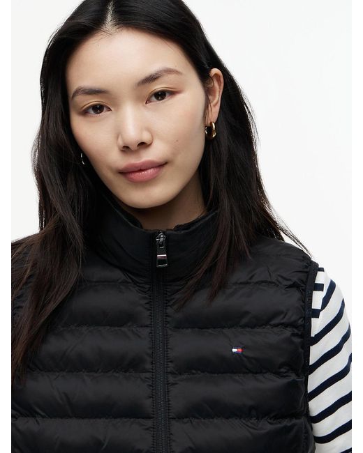 Tommy Hilfiger Blue Down-filled Quilted Vest