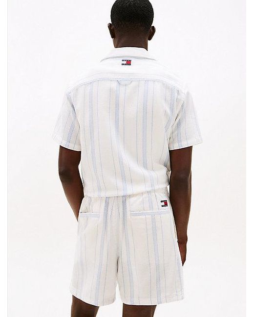 Tommy Hilfiger Regular Fit Short Met Strepen in het White voor heren
