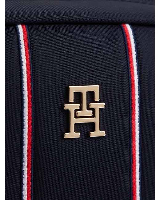 Tommy Hilfiger Blue Th Monogram Crossbody Camera Bag