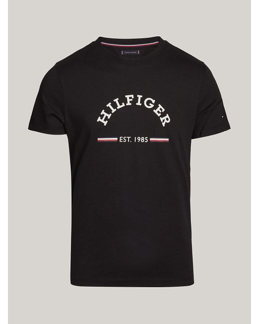 Tommy Hilfiger Black Logo Slim Fit T-shirt for men