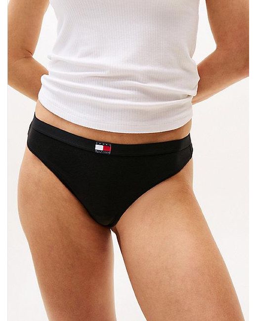 Tommy Hilfiger Purple 3Er-Pack Heritage Strings Mit Logo