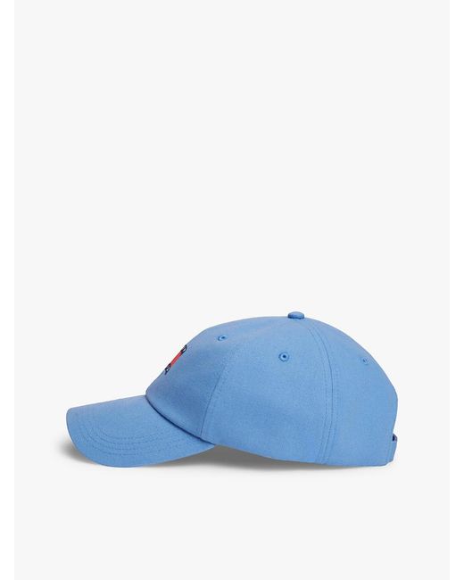 Tommy Hilfiger Blue Wavy Flag Canvas Baseball Cap