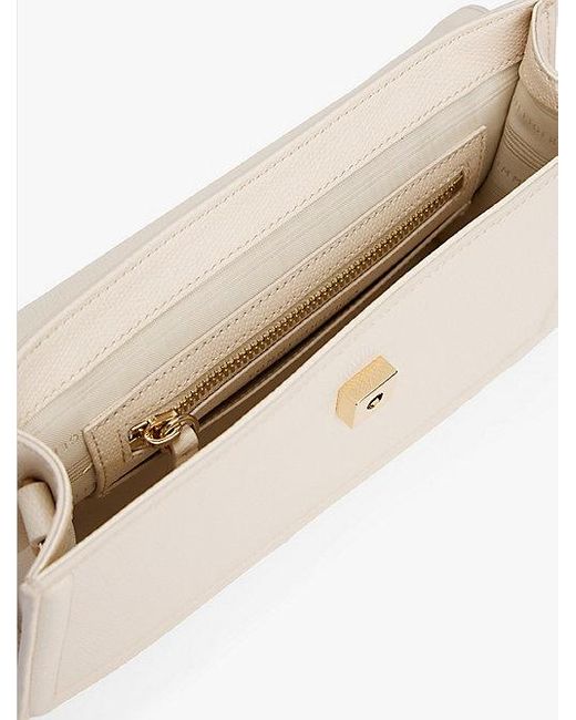 Tommy Hilfiger Natural Crossbody-Satchel Mit Drehverschluss