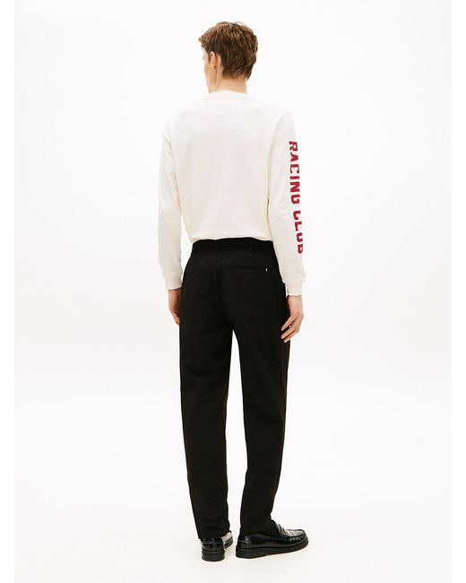 Tommy Hilfiger White Performance Smart Casual Packable Trousers for men