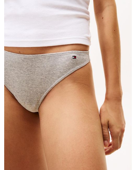 Lot De 3 Strings À Fil Métallisé Tommy Hilfiger en coloris Black