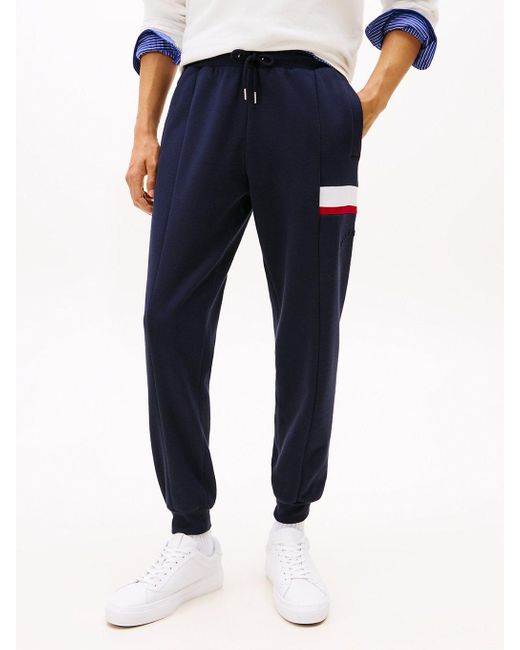 Jogging En Molleton À Chevilles Resserrées Tommy Hilfiger pour homme en coloris Blue