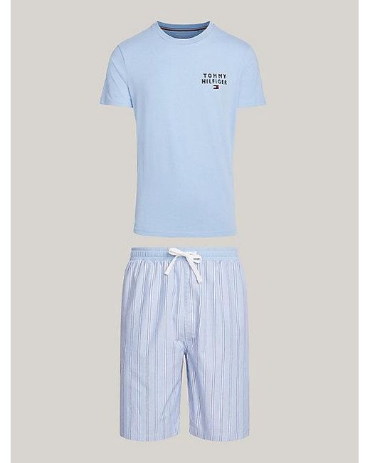 Tommy Hilfiger TH Original Pyjama mit Shorts in Blue für Herren