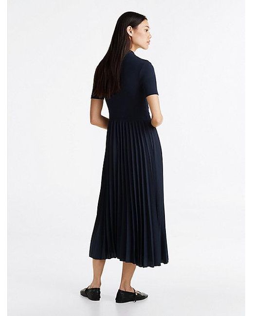 Tommy Hilfiger Blue Fit-And-Flare-Kleid