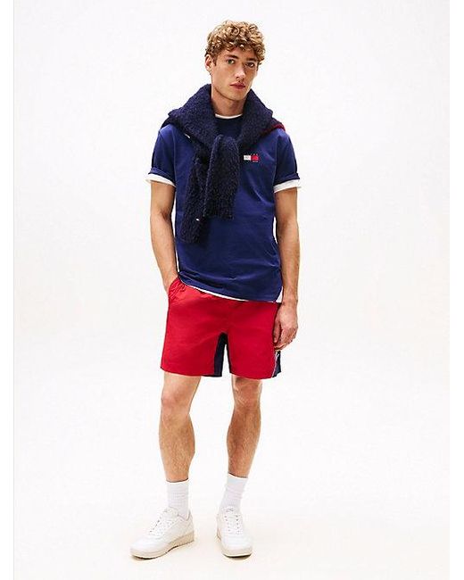 Tommy Hilfiger Sail Amsterdam T-Shirt Met Ruglogo in het Blue voor heren