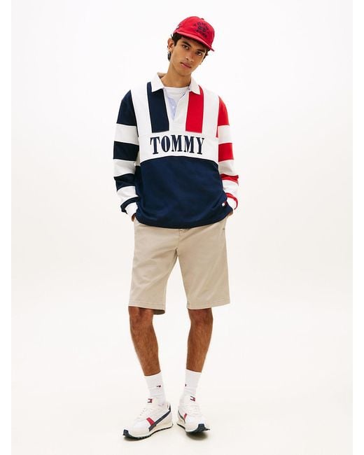 Tommy Hilfiger Blue Otis Twill Chino Shorts for men