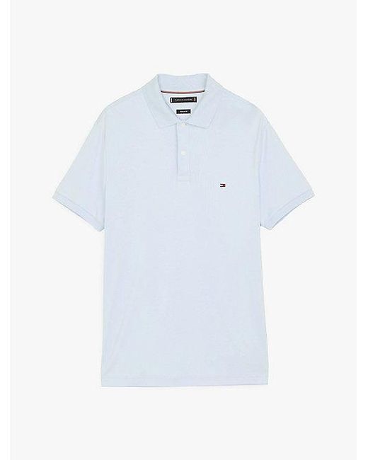 Tommy Hilfiger Regular Fit Polo Met Geborduurde Vlag in het White voor heren