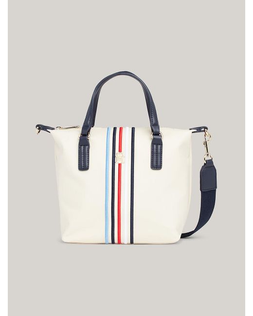 Tommy Hilfiger Natural Signature Th Monogram Small Tote