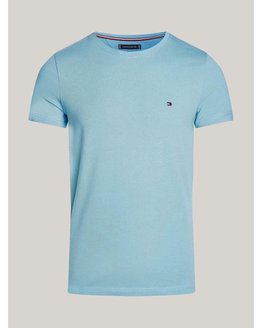 T-shirt extra slim à drapeau brodé Tommy Hilfiger pour homme en coloris Blue