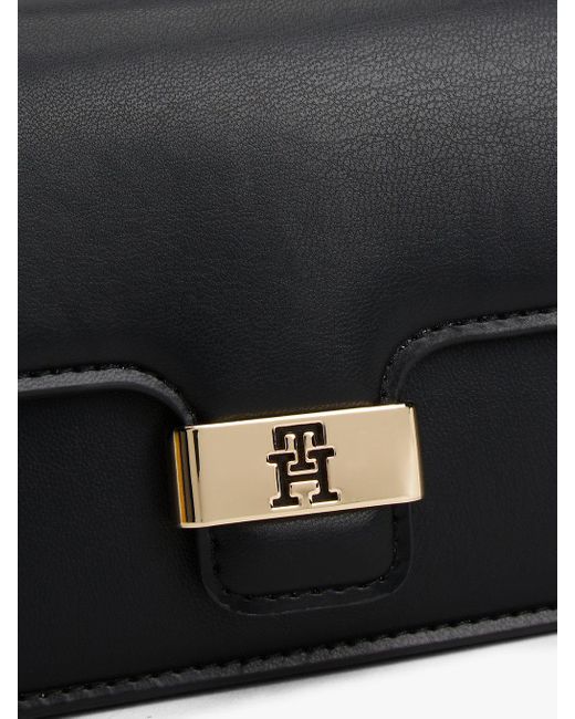 Borsa Heritage Con Patta E Tracolla di Tommy Hilfiger in Black