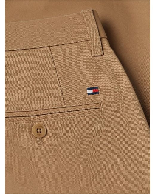 Tommy Hilfiger Natural 1985 Denton Slim Straight Twill Chinos for men