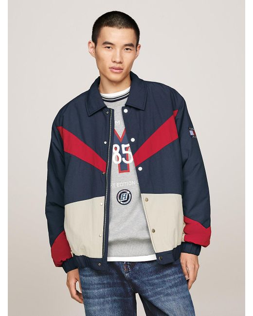 Tommy Hilfiger Blue Tj X Game Day Relaxed Coach Jacket for men